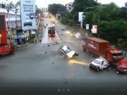 Kecelakaan Di Balikpapan, Sebabkan 20 Kendaraan Rusak
