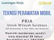 Lowongan Kerja Teknisi Perawatan Mobil