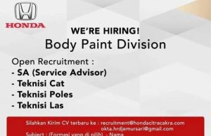 WE’RE HIRING! BODY PAINT DIVISION