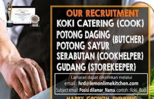 LOWONGAN KERJA LEMON LIME KITCHEN