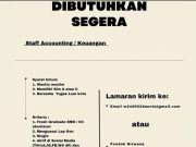 DIBUTUHKAN SEGERA STAFF ACCOUNTING