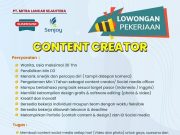 Lowongan Kerja Content Creator