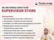 WE ARE HIRING! SUPERVISOR STORE
