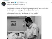 Erick Thohir: Turut Berduka Cita Atas Meninggalnya Dorce