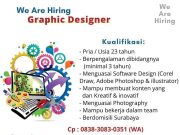 WE ARE HIRING GRAPHIC DESIGNER