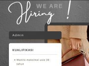 WE ARE HIRING ADMIN