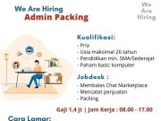 WE ARE HIRING ADMIN PACKING