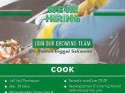 WE’RE HIRING COOK