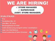 WE ARE HIRING! STORE MANAGER