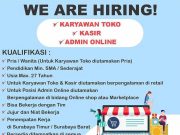 WE ARE HIRING! KARYAWAN TOKO
