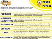 WE ARE HIRING! PASAR PONSEL