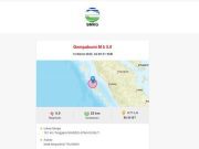 Gempa Terkini di Nias 6,9 M. Terjadi Dini Hari Pukul 04.00 WIB