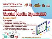 WE ARE HIRING! PENYETAN COK