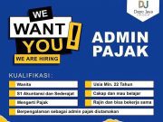 WE ARE HIRING ADMIN PAJAK