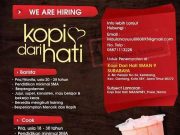 WE ARE HIRING KOPI DARI HATI