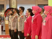 HUT Ke 42 Yayasan Bhayangkari Kapolda Jatim Upacara Secara Virtual di Mapolda Jatim