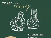 WE ARE HIRING KITCHEN STAFF BARISTA