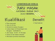 Lowongan Kerja Juru Masak