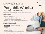 LOWONGAN KERJA PENJAHIT WANITA
