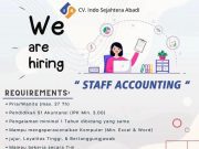 WE ARE HIRING STAFF ACCOUNTING