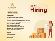 WE ARE HIRING PT. ANITA FAMILI NUSANTARA