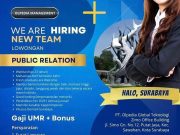 WE ARE HIRING NEW TEAM PUBLIC RELATION