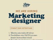 WE ARE HIRING MARKETING DESIGNER