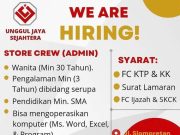 WE ARE HIRING STORE CREW (ADMIN)