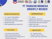LOWONGAN KERJA PT. TRANSCON INDONESIA