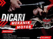 WE ARE HIRING MEKANIK MOTOR!
