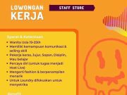 LOWONGAN KERJA STAFF STORE