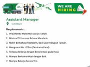 WE ARE HIRING ASSISTANT MANAGER J&T CARGO