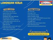 LOWONGAN KERJA INDOMARET!