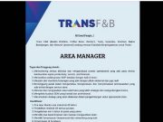 LOWONGAN KERJA AREA MANAGER