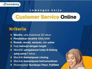 LOWONGAN KERJA CUSTOMER SERVICE ONLINE