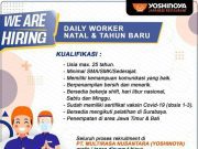 WE ARE HIRING DAILY WORKER NATAL & TAHUN BARU