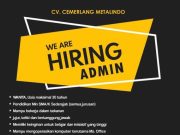 WE ARE HIRING ADMIN