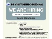 WE ARE HIRING MEDICAL REPRESENTATIVE