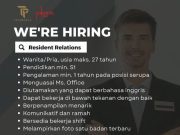 WE ARE HIRING RESIDENT RELATIONS!