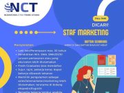 LOWONGAN KERJA STAF MARKETING!