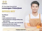 LOWONGAN KERJA OFFICE BOY!