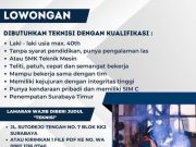 LOWONGAN KERJA TEKNISI!