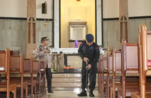 896 Personel Dikerahkan Amankan Paskah dan Sterilisasi Gereja di Surabaya