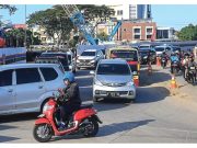 Tiang Pancang Mulai Dikerjakan, Jalan Raya Juanda Mulai Menyempit