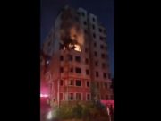 Gedung Apartemen Tak Berpenghuni di Surabaya Terbakar