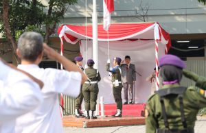 Universitas 17 Agustus 1945 (Untag) Surabaya Refleksikan Nilai Pancasila Dalam Kegiatan Upacara