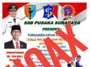 Pemkot Surabaya Menegaskan Poster Event Turnamen SSB SE-JATIM Adalah HOAX
