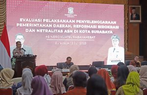 EVALUASI KINERJA PELAKSANAAN PEMERINTAHAN DAERAH, DIRJEN OTODA KEMENDAGRI RI: SURABAYA LAYAK RAIH PREDIKAT PEMERINTAHAN TERBAIK SE-INDONESIA