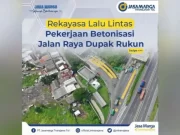 Jadwal Betonisasi Jalan Raya Dupak Rukun Diperbarui, Jasamarga Lakukan Rekayasa Lalin