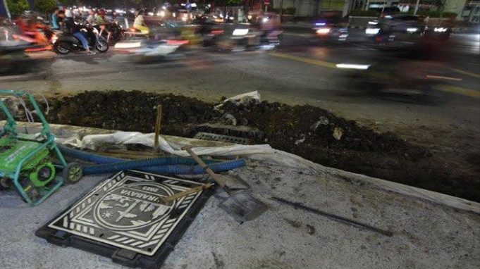 perbaikan-saluran-banjir-Surabaya